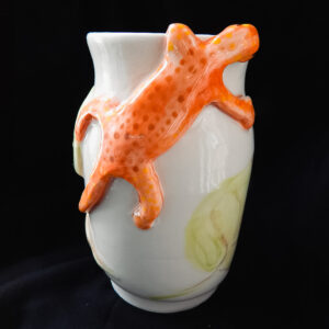 Fire Salamander Bud Vase